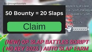 🖐️ (NEW) OP Slap Battles Script (No Key 2025) | Auto Slap Farm, 10K+ Slaps/Hour, & More!