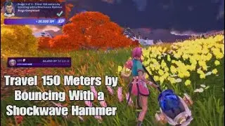 Travel 150 Meters by Bouncing With a Shockwave Hammer - Fortnite Oathbound Quest Chapter 4 Season 1