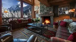 Ambiente INVIERNO Sonidos Relajantes CHIMENEA y NIEVE para DORMIR y RELAJARSE