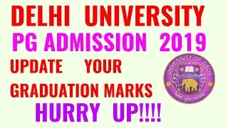 DELHI UNIVERSITY PG ENTRANCE EXAM RESULT 2019!! DU PG ADMISSION 2019