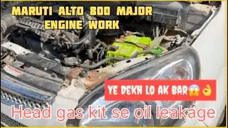 Maruti alto 800 major engine work oil leakage in head gasket #mukeshchandragond #viral #trending 