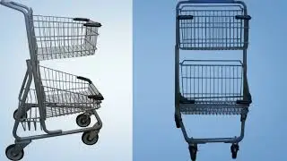 New 2-Tier Shopping Cart