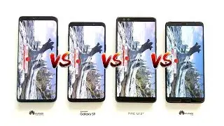Huawei Mate 20 Pro vs Samsung Galaxy S9 / HTC U12+ / Huawei P20 ANTUTU Benchmark