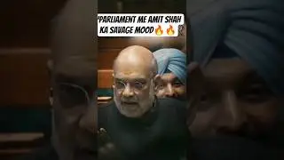 Amit Shah Savage Mood 😱 Congress Shocked in Parliament 🔥 #ytshorts #shorts #pmmodi #viral #amitshah