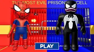 🥊ROBLOX OBBY BATTLE | SPIDER-MAN VS VENOM PRISON RUN (Obby) ROBLOX #roblox #obby