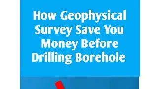 How Geophysical Survey Save You Money Before Drilling Borehole #geophysicalsurvey #geosolutions #fyp