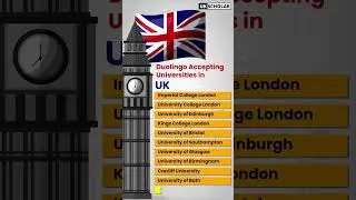 Duolingo Accepting Universities in UK