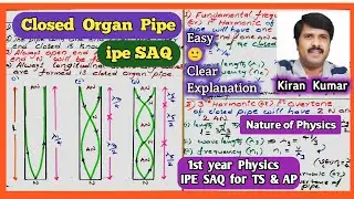 How are the Stationary Waves formed in a Closed Pipe ? Explain the various modes of Vibrations in a