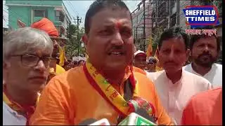 Siliguri: Colorful procession on the occasion of Janmashtami from Pranami Temple in Siliguri