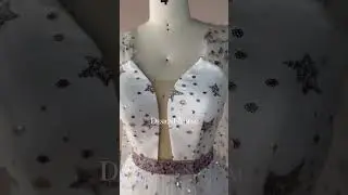 Sparkly Stars A line Prom Formal Dress