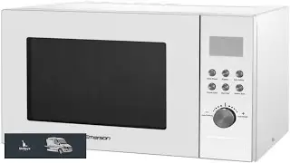 Emerson MW1101W Countertop Microwave Oven with Button Control LED Display 1000W 10