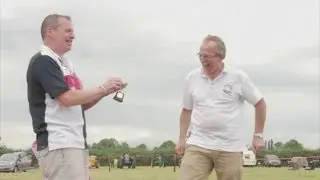 Competitors battle at the ninth World Egg Throwing Championships