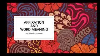 Affixation
