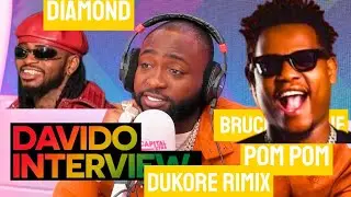Diamond akoreye ibitangaza brucemelody davido ahise asaba rimix ya pom pom bayikorane