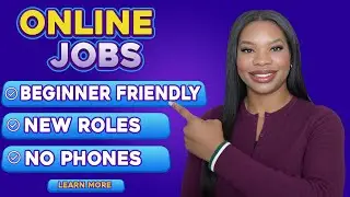 🌟 Non-Phone Data Entry Job - Beginner Friendly - PLUS 6 More Online Work From Home Jobs