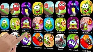 Red Ball Super Roller, Plants Ball 5, Color Ball, Cut The Rope 2, Om Nom Merge, Cut The Rope  Magic