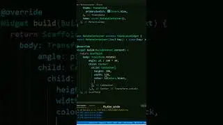 Rotated Container widget - Flutter #shorts