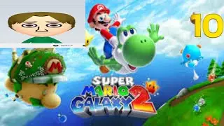 Let's Play Super Mario Galaxy 2 Walkthrough Blind Part 10 Throwback & Flash Black Galaxy