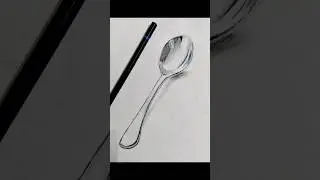 Realistic spoon artwork 🤟 #shorts #art #funny #realstick #trending #drawingstyles