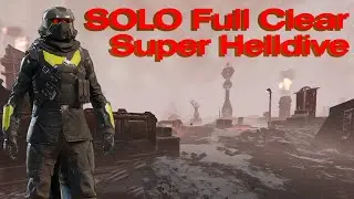Helldivers 2 - Sabotage Air Base - Solo Full Clear - Difficulty 10 Automaton Gameplay