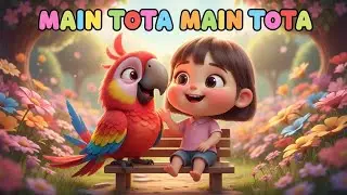 मैं तोता, Main Tota, Hindi Rhyme | Nursery Rhyme | Kids Song | Poem | Play & Giggles Rhymes !