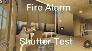 Fire Alarm Shutter Test at A Roblox Airport (Close & Open)
