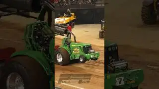 Wicked wheelie #fyp #tractor #pull #video #short #shorts #diesel #turbo #jd #green #johndeere #nfms
