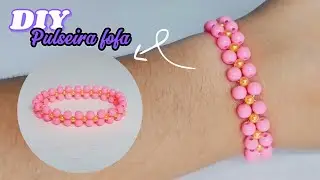 DIY -🎀Pulseira fofa/cute bracelet🎀 (passo a passo)