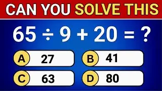 Math Quiz Challenge 🤔 Test Your Addition, Subtraction, Multiplication, & Logic Skalls 
