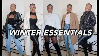WINTER WARDROBE ESSENTIALS 2020! Coats, Sweaters, Leather Leggings, Boots + more! Tanicha Rose