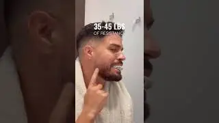 How to define your jawline | Do these exercises for a sharper jaw | #facialfitness #shortvideo
