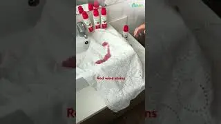 Ecover Stain Remover Product Demo - Ice Cream and Wine Spill Stains