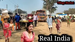 🇮🇳 A very beautiful and amazing view of the market of poor village people in Uttar Pradesh, India 🇮🇳