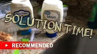 How To Get The Last Bit Of Mayonnaise! Squeeze Bottles are a RIP-OFF!