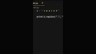 Eliminate Spaces from string using Python  #coding #programming #python