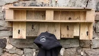 DIY Pallet Coat Rack