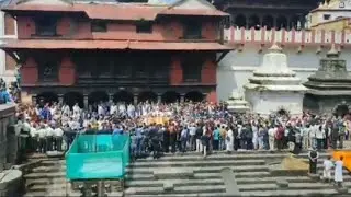 Subash Chandra Nemang last cremation program live!