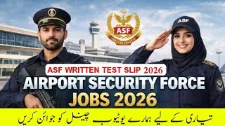 Asf written test Slip Down 2026 | airport security force Written Test Slip 