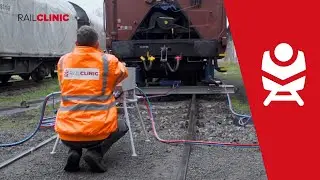 Rail Clinic &ndash; re-railing of freight wagons (freight wagon service)