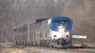 Amtrak #6 at Agency, Iowa Running Twenty Minutes Late