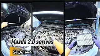 mazda 2.0 skyactiv engine  || oil change full turbo #viralvideo 