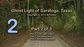 Bragg Ghost Road Light Saratoga Texas 2 of 3 Infrared Test