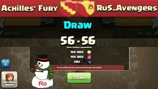 Achilles' Fury vs. RuS Avengers | Clan War Recap 3, Clash of Clans