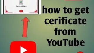 How to get cerificate from YouTube mastology