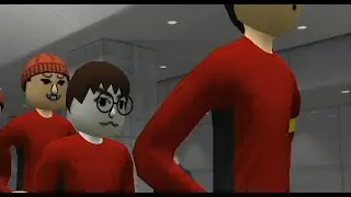 Pes 2009 wii Gameplay with miis!!
