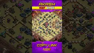 Anti Broom Witch TH17 War Base With Link | TH17 Legend Leque Base | Clash of Clans 🔥