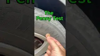 Here&rsquo;s how to check your tire&rsquo;s tread level with the penny test and the quarter test.  #tires
