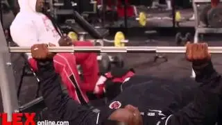 Phil Heath & Kai Greene Pump Up Room at 2014 Mr Olympia