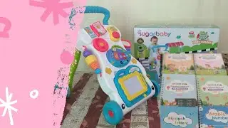 Unboxing Paket!!! Baby push walker Sugar Baby dan Magic Book