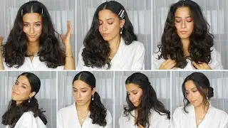 8 Frisuren mit Mittelscheitel in 3 Min | Einfache & schnelle Trendfrisuren | Hairstyling |Cansu